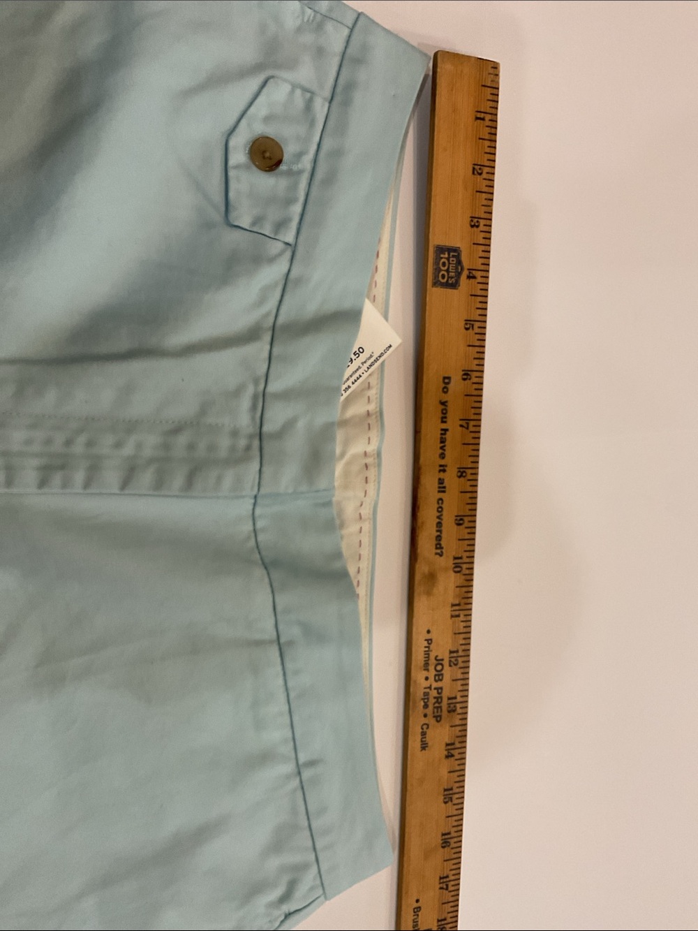 New Lands' End Light Blue Women's Shorts - Picture 5 of 9
